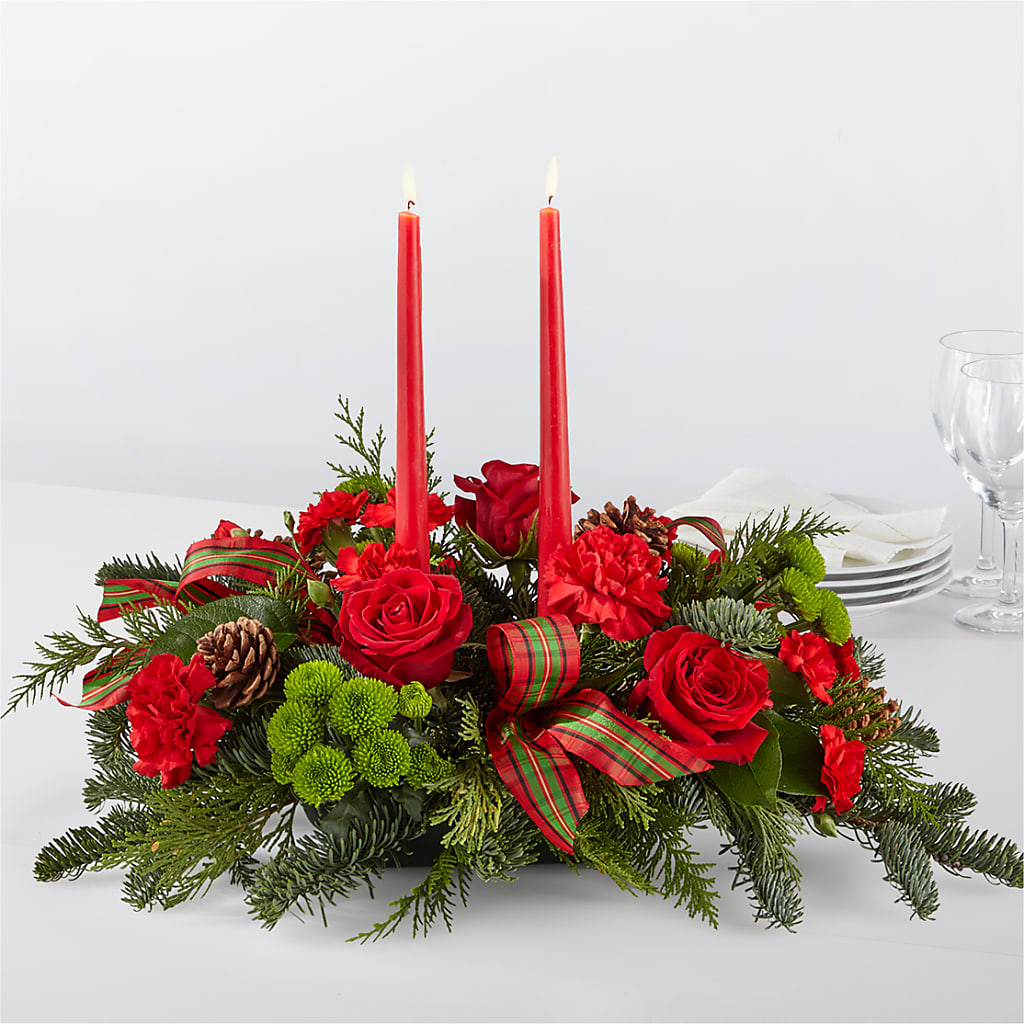 By the Candlelight Centerpiece – BLAKELEE'S BOUQUETS, Birmingham AL