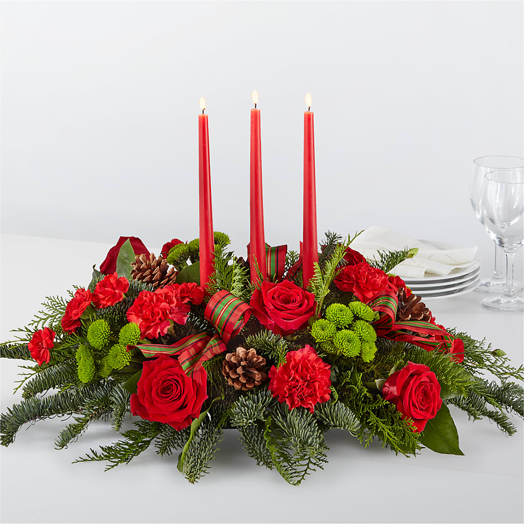 By the Candlelight Centerpiece – BLAKELEE'S BOUQUETS, Birmingham AL
