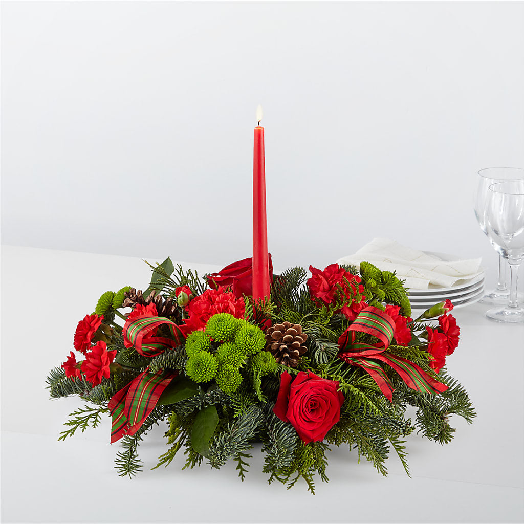 By the Candlelight Centerpiece – BLAKELEE'S BOUQUETS, Birmingham AL