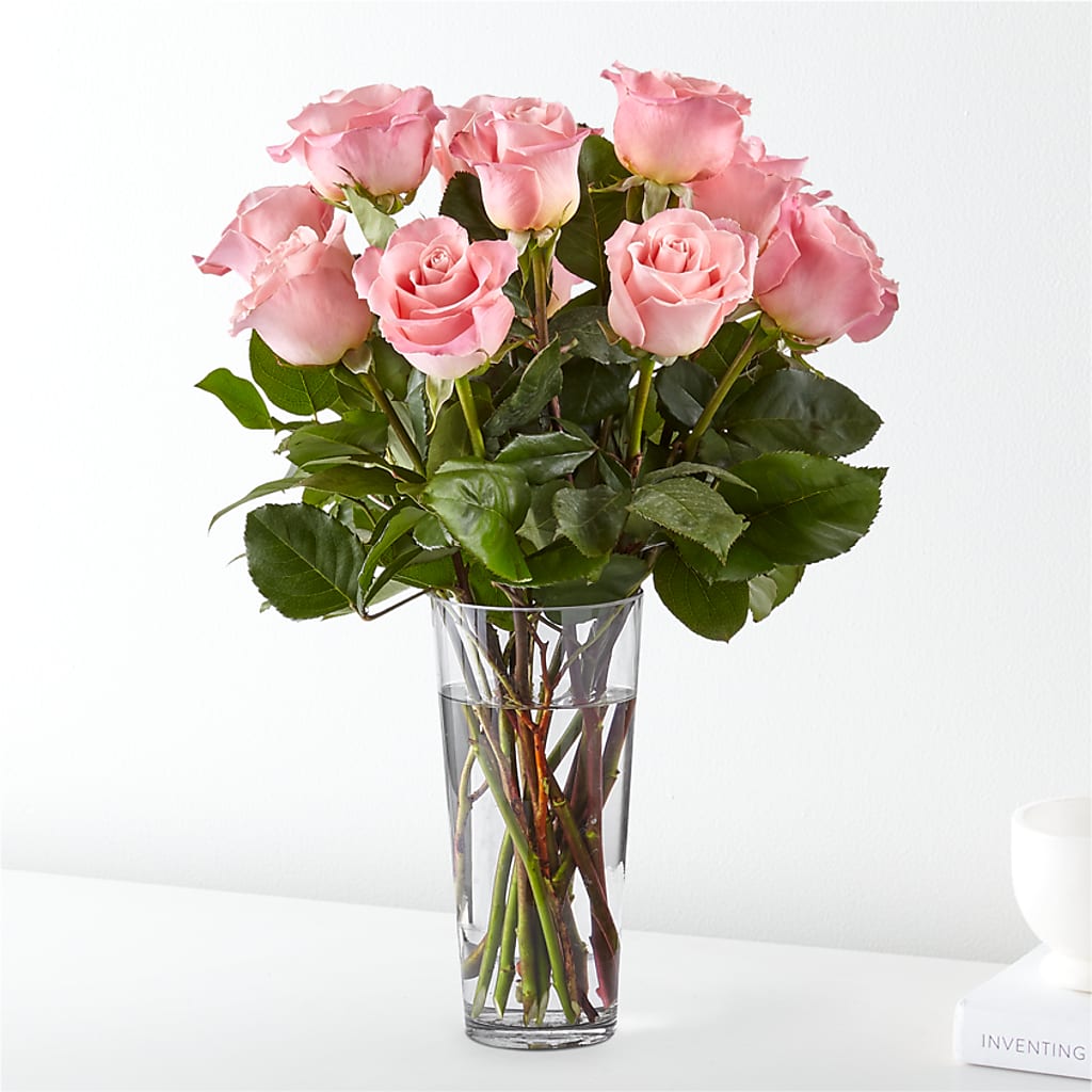 Long Stem Pink Rose Bouquet – BLAKELEE'S BOUQUETS, Birmingham AL