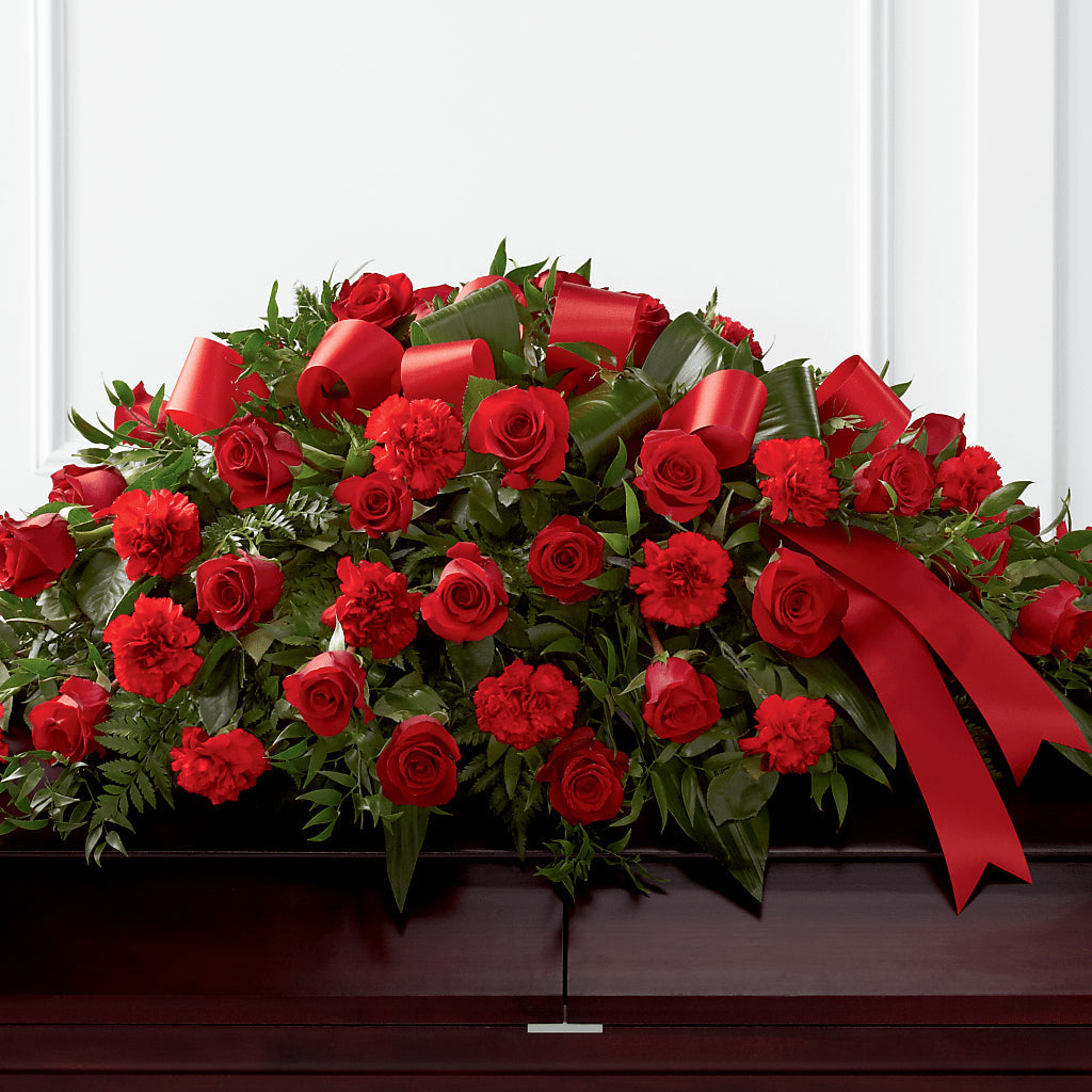 Tribute of Life Casket Spray – BLAKELEE'S BOUQUETS, Birmingham AL
