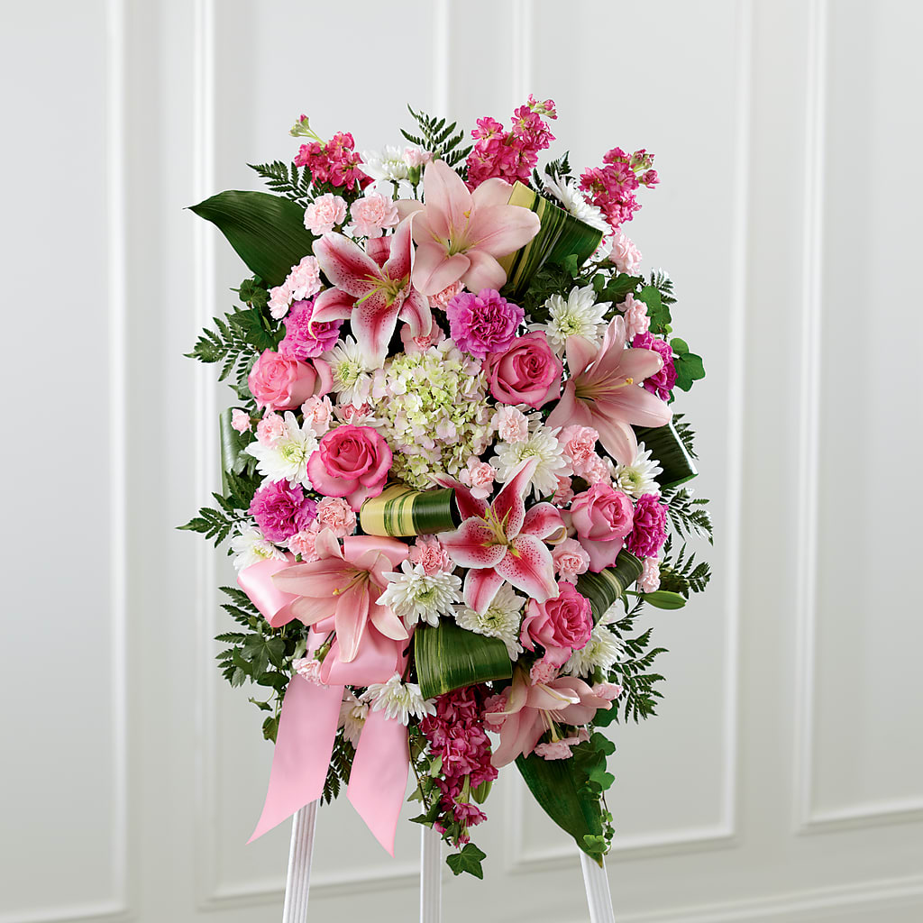 Comforting Standing Spray – BLAKELEE'S BOUQUETS, Birmingham AL