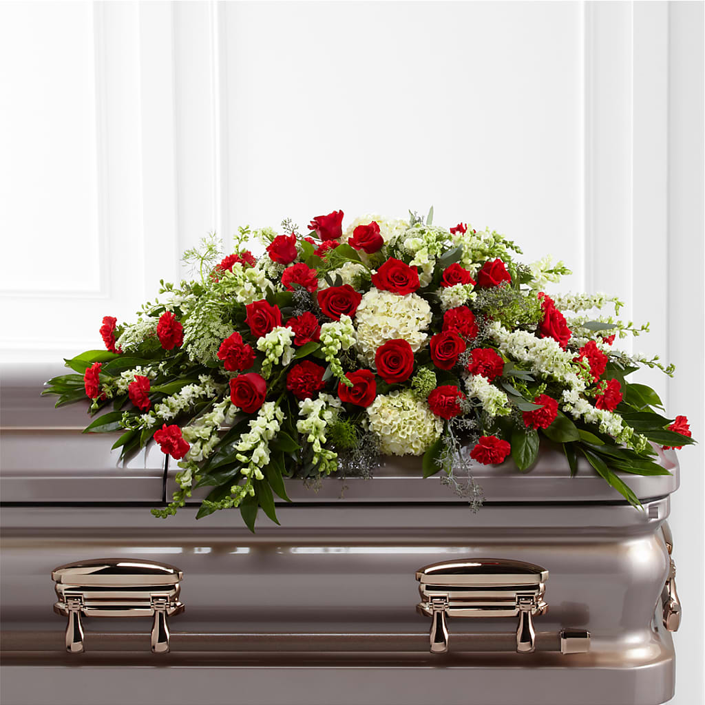 Sincerity Casket Spray – BLAKELEE'S BOUQUETS, Birmingham AL