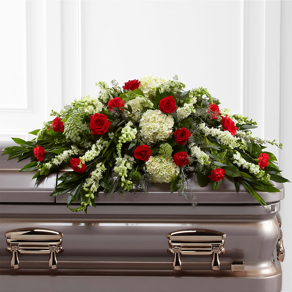 Sincerity Casket Spray – BLAKELEE'S BOUQUETS, Birmingham AL