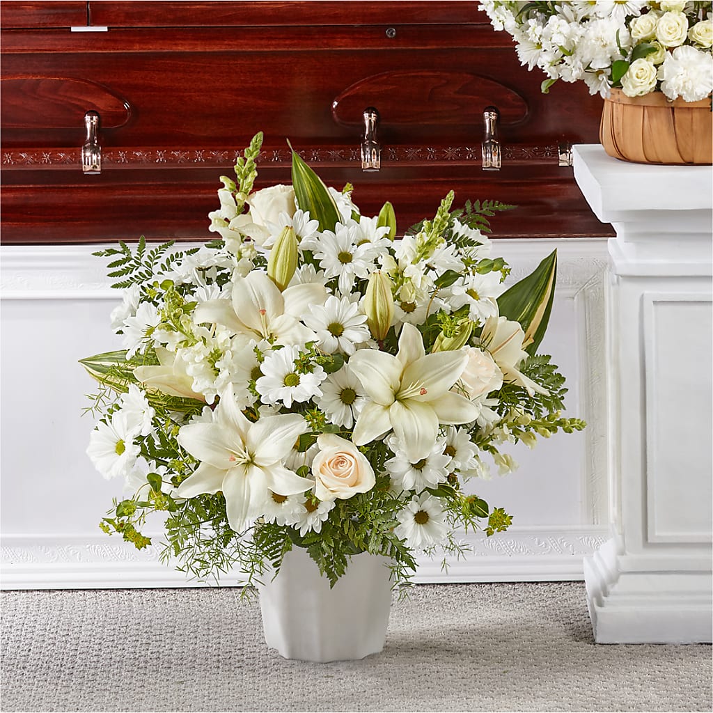 Thoughts of Tranquility Floor Basket – BLAKELEE'S BOUQUETS, Birmingham AL