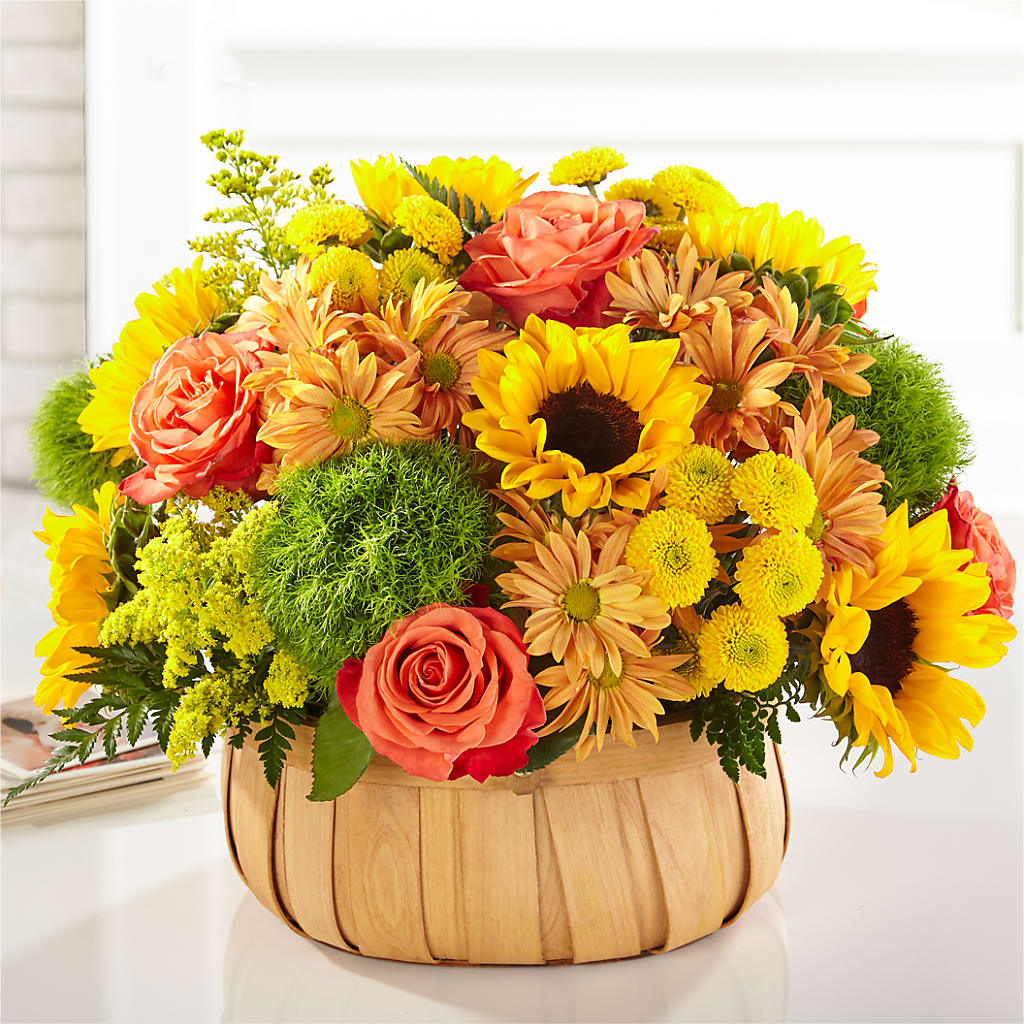 Harvest Sunflower Basket – BLAKELEE'S BOUQUETS, Birmingham AL