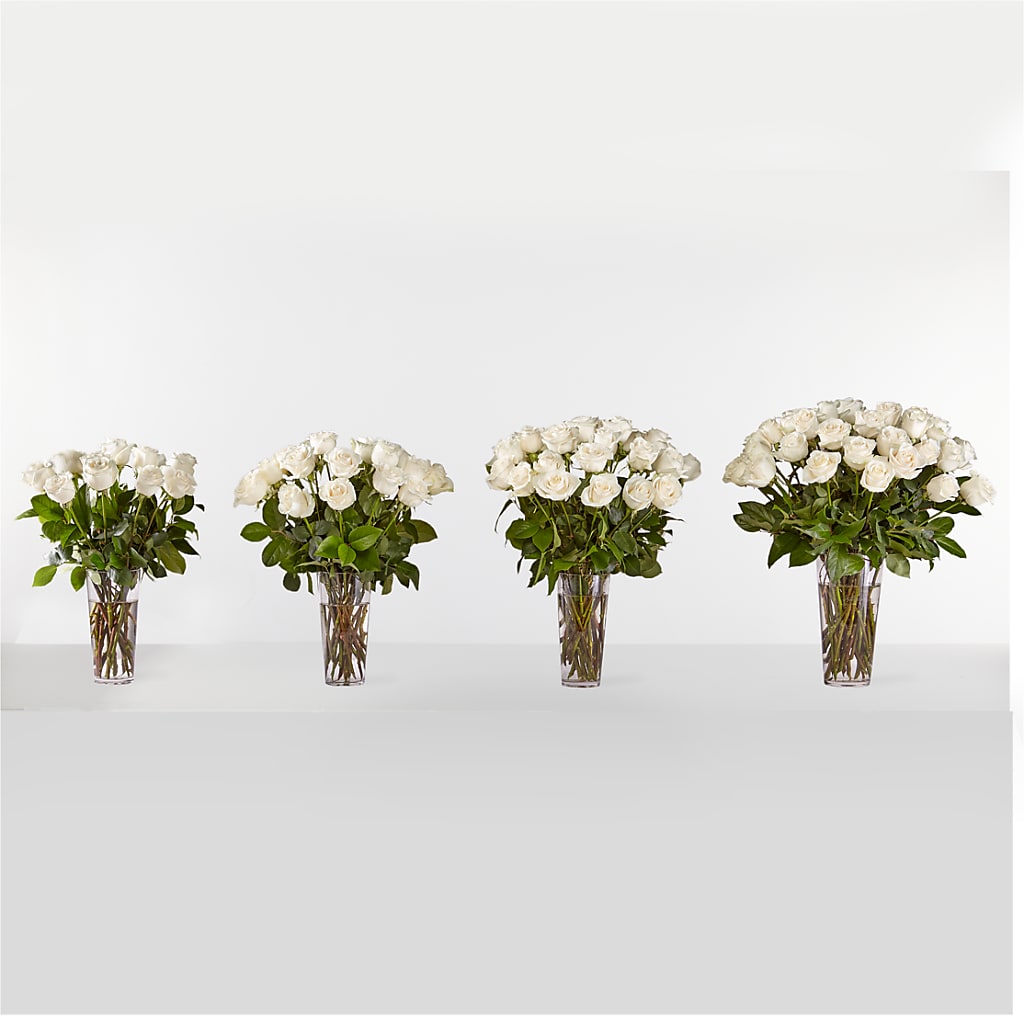 Long Stem White Rose Bouquet – BLAKELEE'S BOUQUETS, Birmingham AL