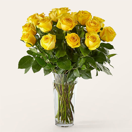 Long Stem Yellow Rose Bouquet – BLAKELEE'S BOUQUETS, Birmingham AL