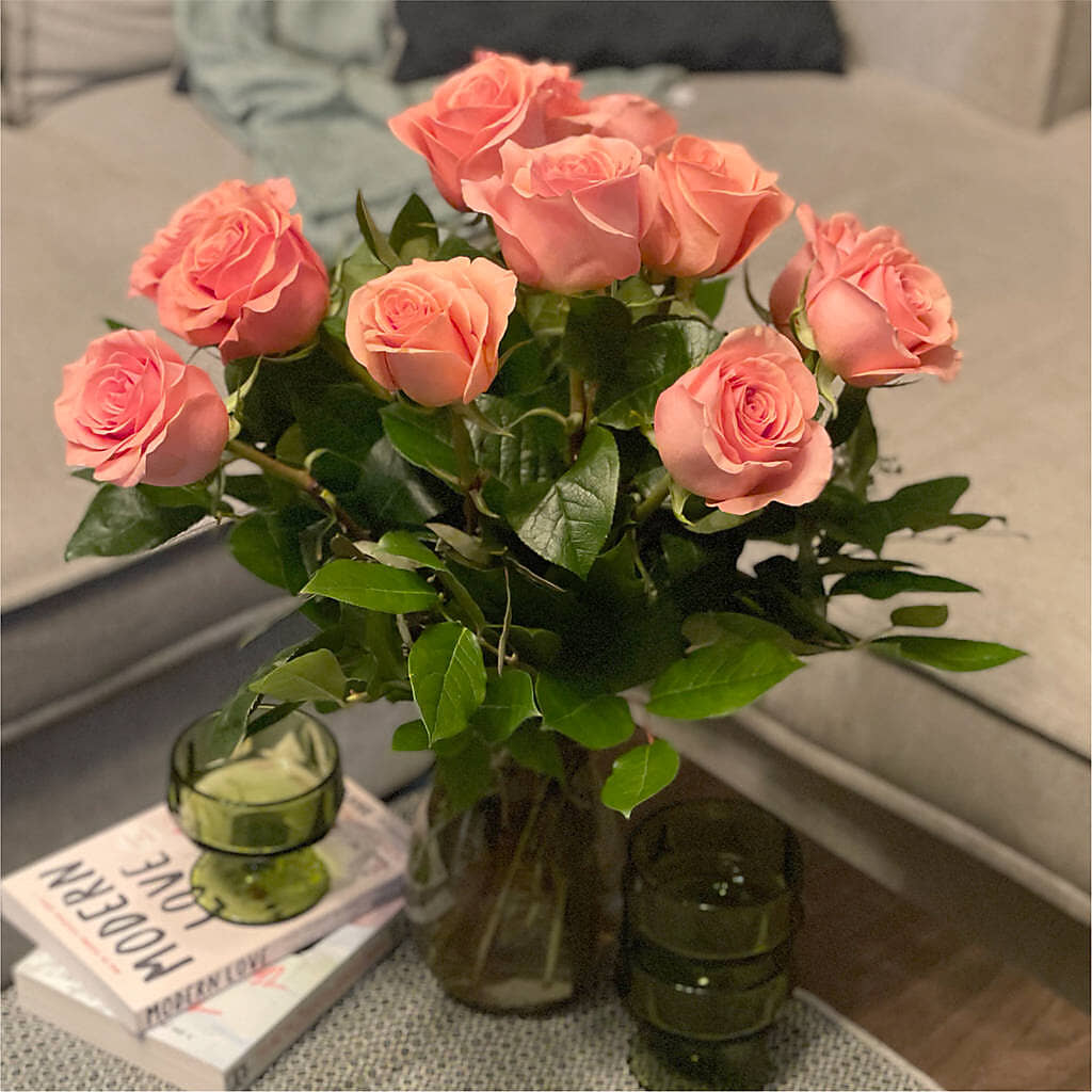 Long Stem Pink Rose Bouquet – BLAKELEE'S BOUQUETS, Birmingham AL
