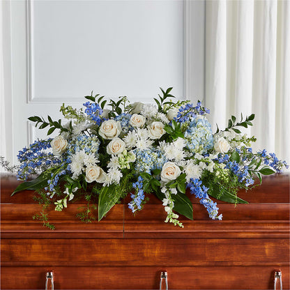 Timeless Essence Casket Spray – BLAKELEE'S BOUQUETS, Birmingham AL